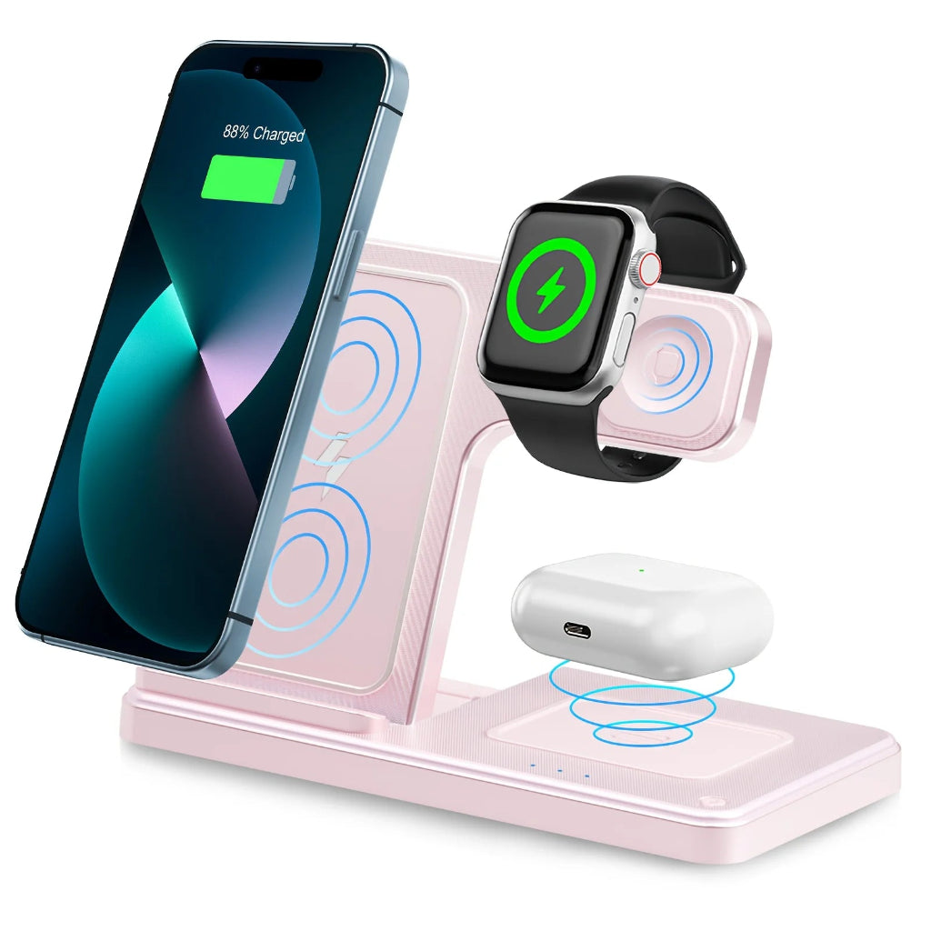 Station de charge sans fil 3-en-1 – iPhone, Apple Watch et AirPods